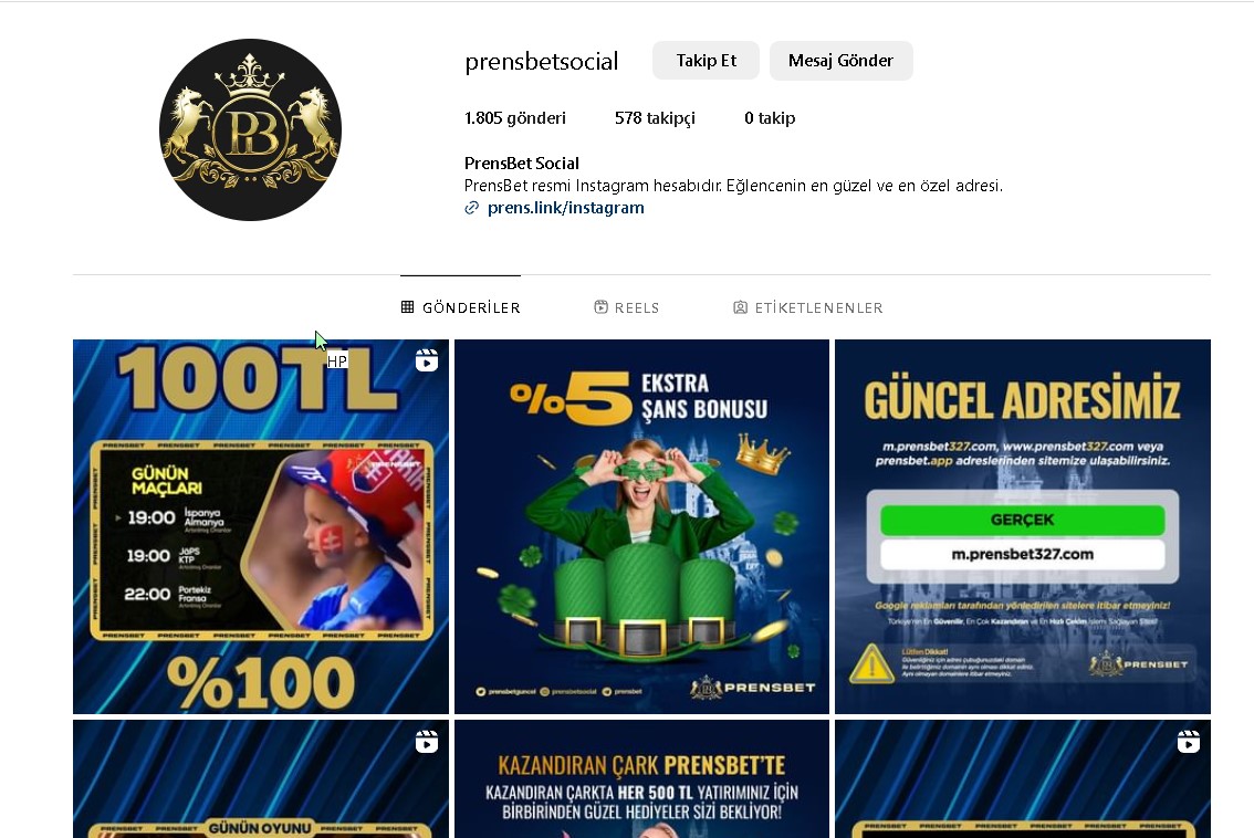 Prensbet İnstagram