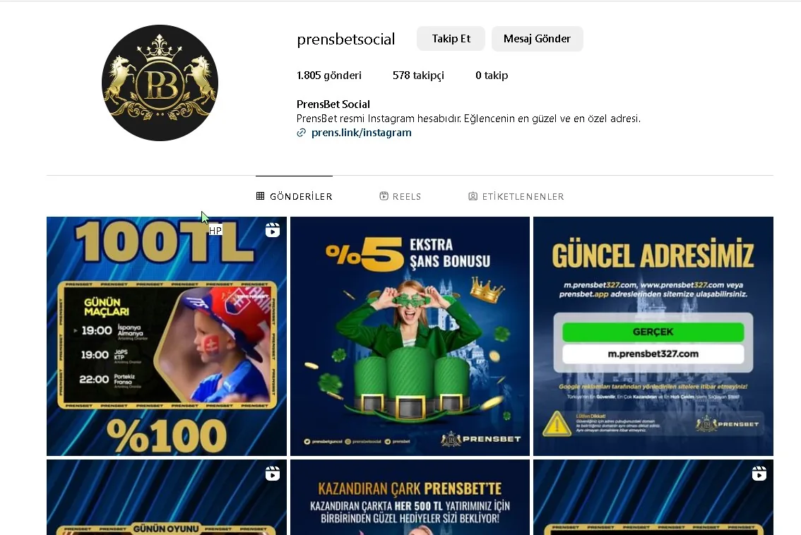 Prensbet İnstagram